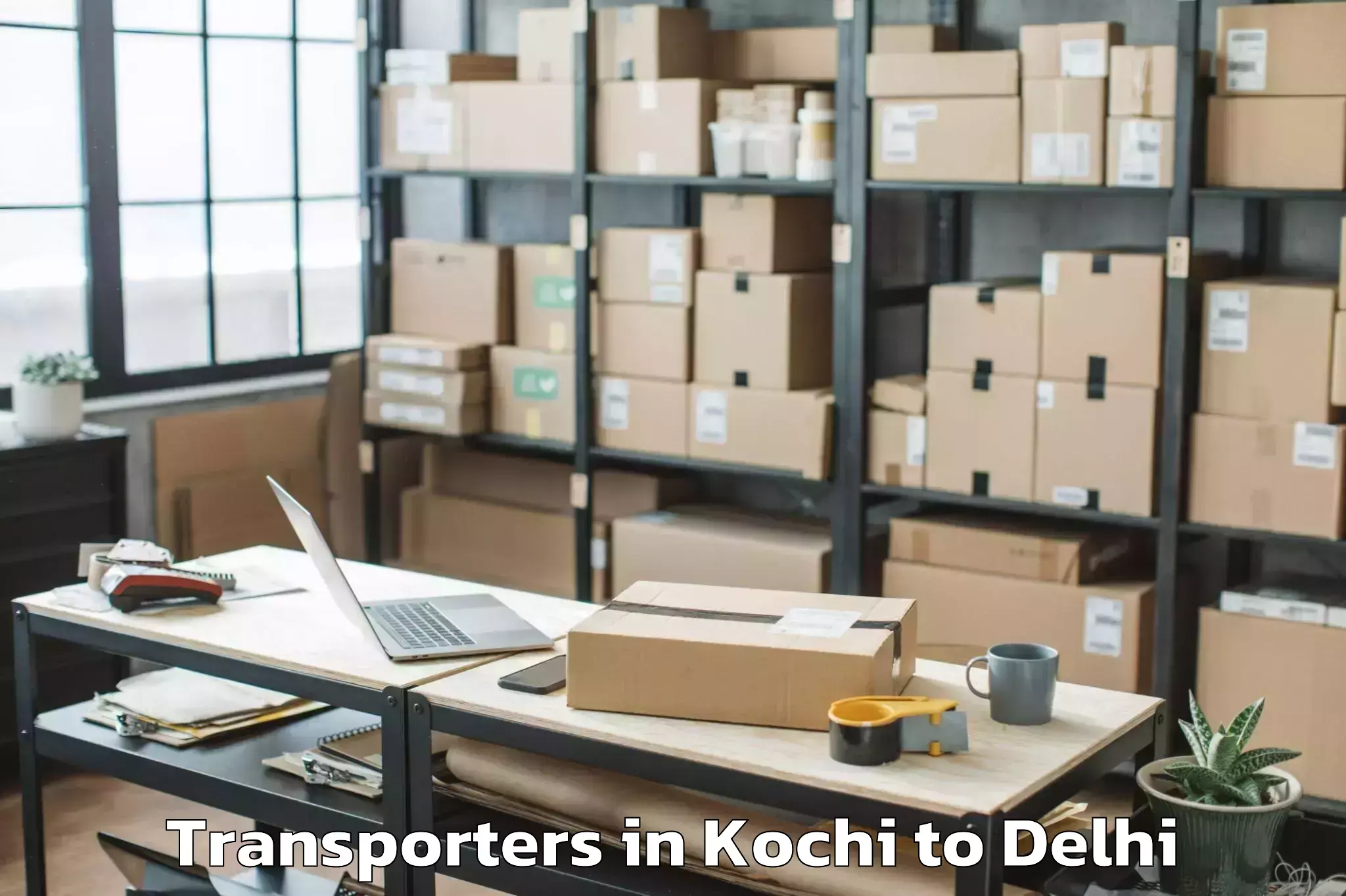 Professional Kochi to Vasant Vihar Transporters